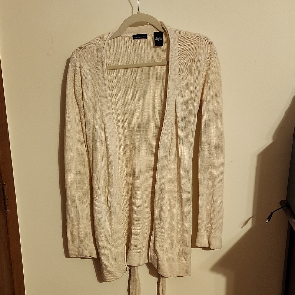 Moda International (Victoria's Secret) Linen/Cotton Knit Cardigan, Small